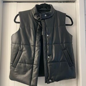 Girls black vest